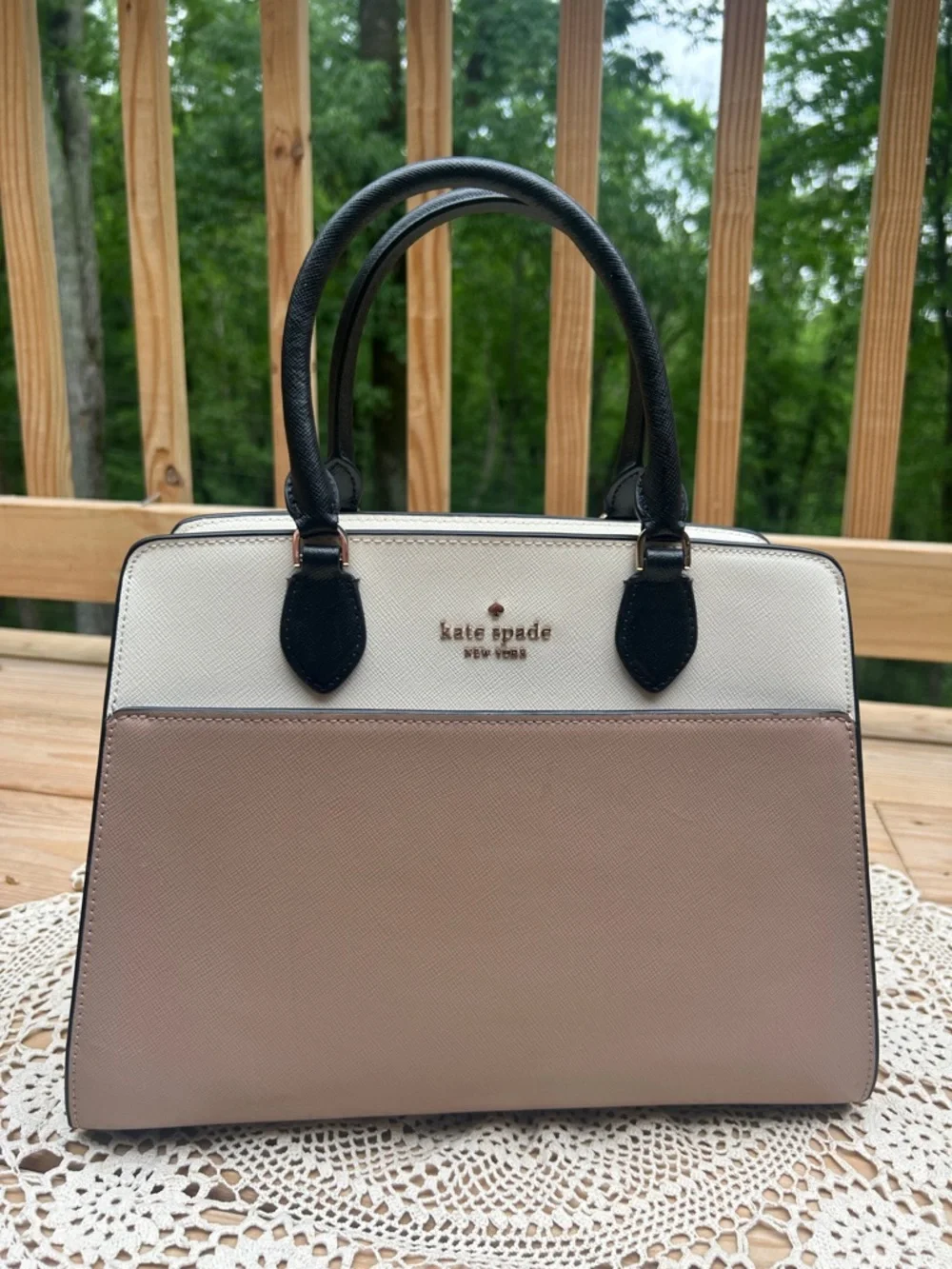Kate Spade Madison Colorblock Saffiano Leather Medium Satchel - Kate Spade